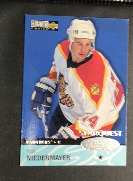 1997-98 Upper Deck Collector's Choice Starquest #SQ18 Rob Niedermayer — front