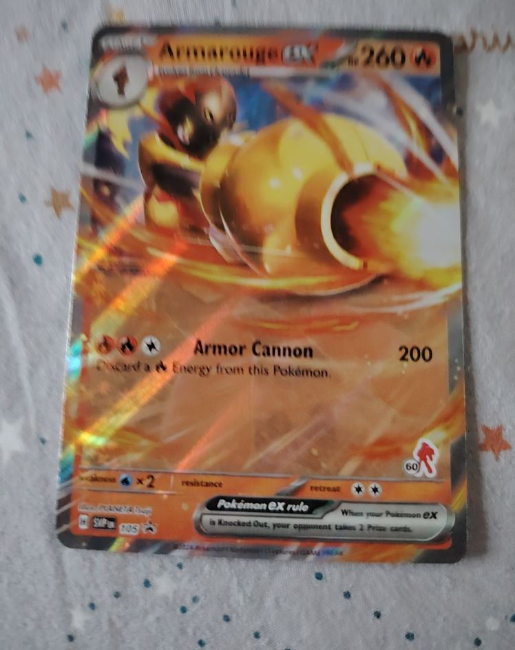 Pokemon Scarlet & Violet Black Star Promo #105 Armarouge EX — front
