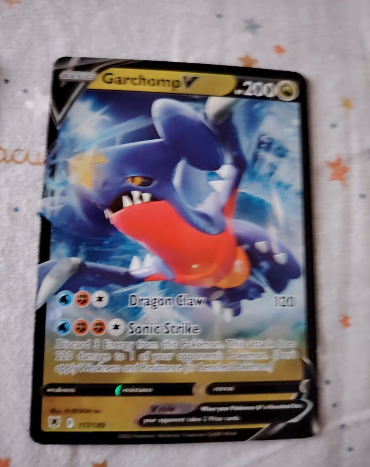 2022 Pokemon Astral Radiance #117 Garchomp V — front