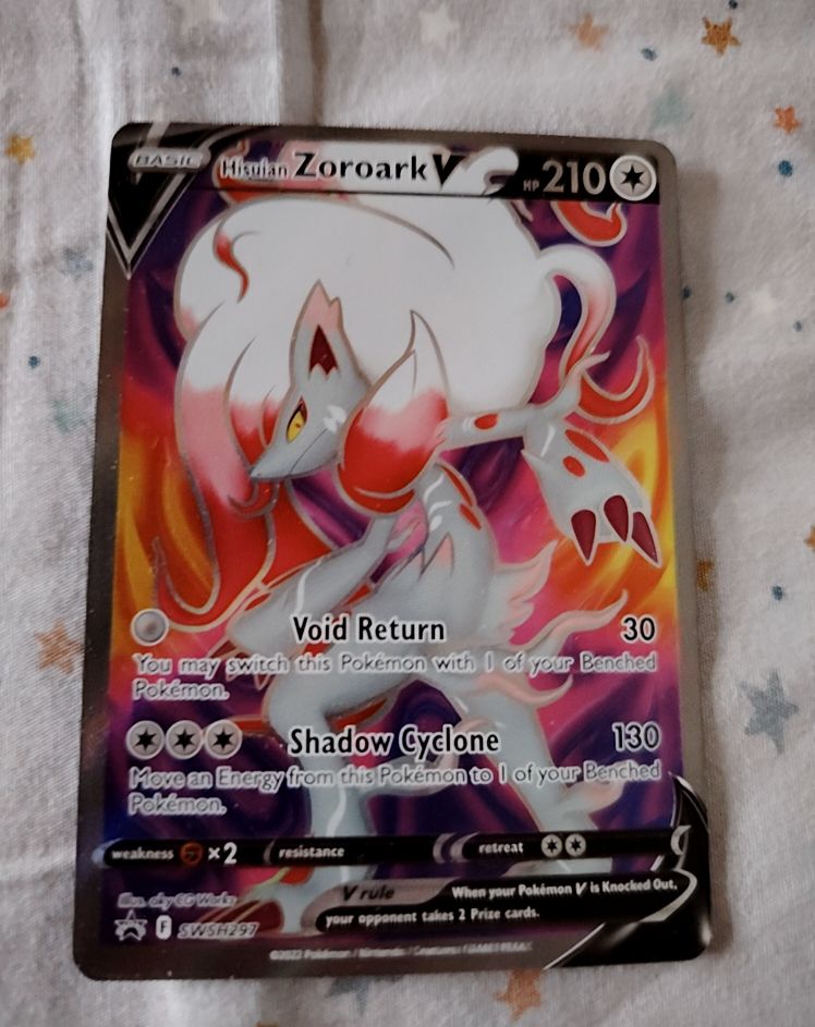 Pokémon TCG Hisuian Zoroark V SWSH297 — front