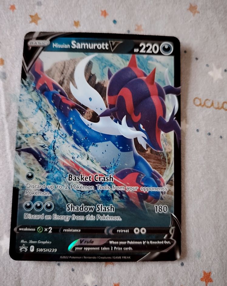 2022 Pokémon SWSH #SWSH239 Hisuian Samurott V — front