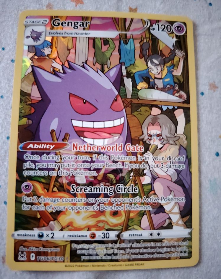 2022 Pokémon Lost Origin Trainer Gallery #TG06 Gengar — front