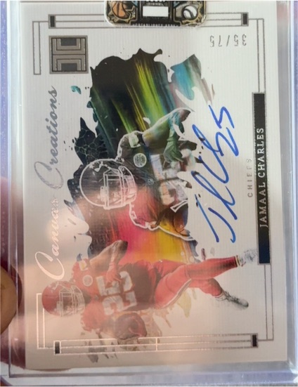 2024 Panini Impeccable Canvas Creations #CC-JC Jamaal Charles — front