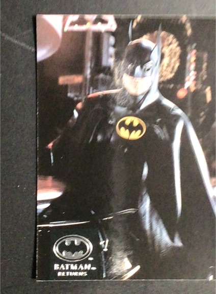 1992 Topps Stadium Club Batman Returns #9 Batman (Michael Keaton) — front