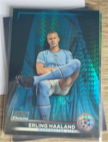 2022-23 Topps Stadium Club Chrome #92 Erling Haaland Manchester City — front