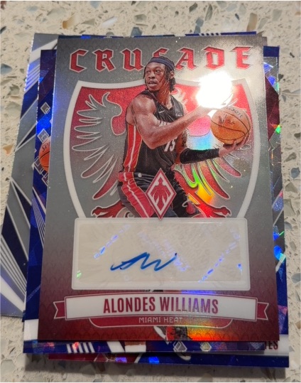 2023-24 Panini Phoenix Crusade Signatures #CS-AWI Alondes Williams — front