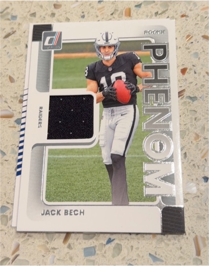 2025 Donruss #RPJ-JBH Jack Bech Rookie Phenom Jerseys — front