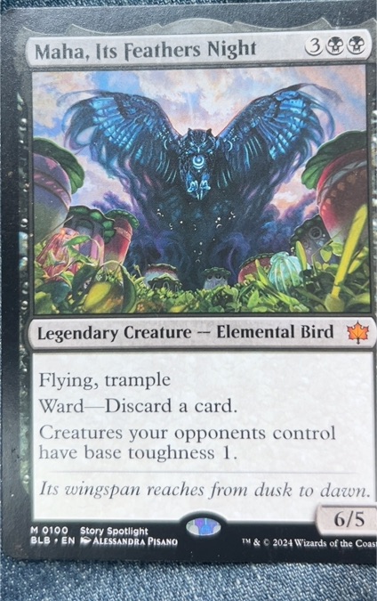 2024 Magic: The Gathering #0100 Maha, Its Feathers Night — front