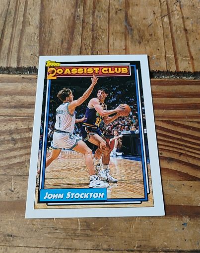 1992-93 Topps #223 John Stockton — front