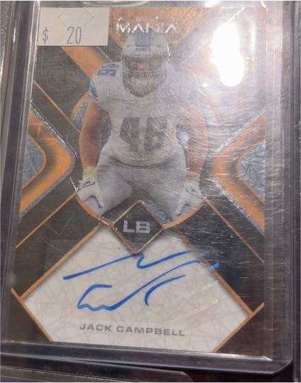 2023 Wild Card Auto Mania #AMSQ-A Jack Campbell — front