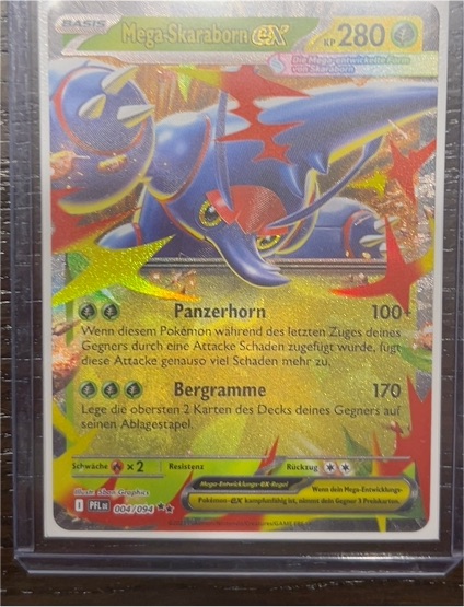 Mega Heracross EX 004/094 Phantasmal Flames — front