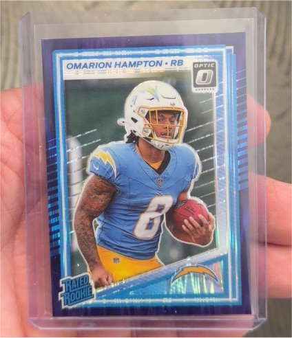 2025 Panini Donruss Optic #212 Omarion Hampton — front