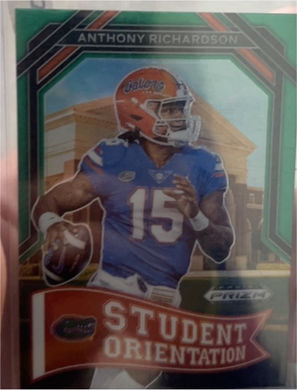 2023 Panini Prizm Draft Picks Student Orientation Green #SO-4 Anthony Richardson — front