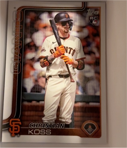 2025 Topps Update Series #US174 Christian Koss — front