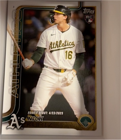 2025 Topps Chrome Update #USC-180 Nick Kurtz — front
