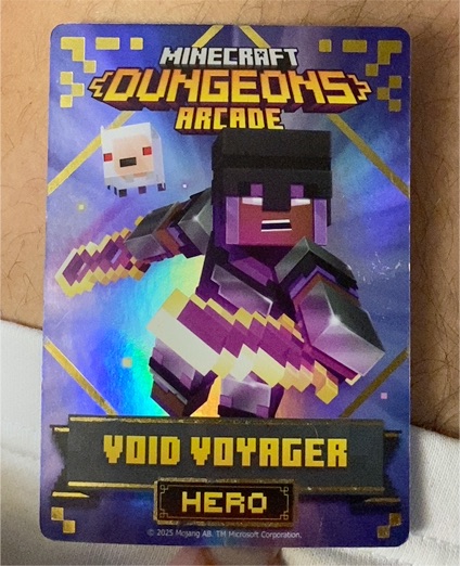 Minecraft Dungeons Arcade Series 4 #114 Hero: Void Voyager — front