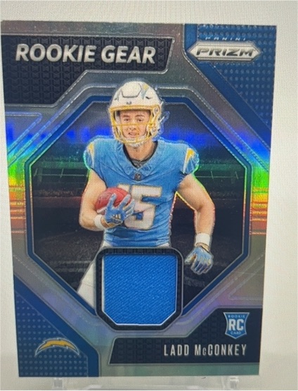 2024 Panini Prizm Rookie Gear #RG-LMY Ladd McConkey — front