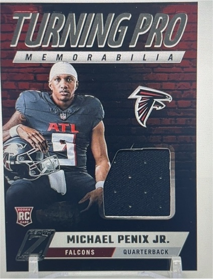 2024 Panini Zenith Turning Pro Memorabilia #TPM-MPJ Michael Penix Jr. — front