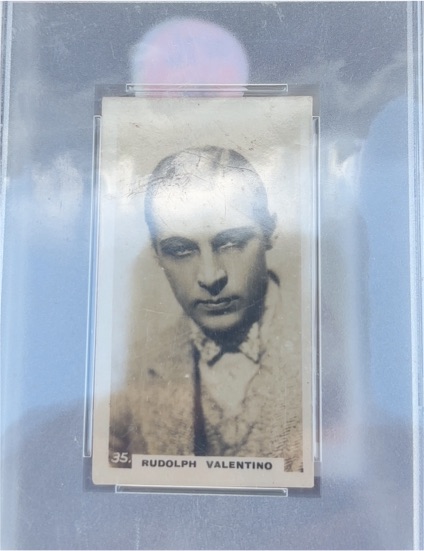 1935 C&T Bridgewater Film Stars #35 Rudolph Valentino — front