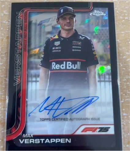 2025 Topps Chrome Formula 1 F1.15 Max Verstappen — front