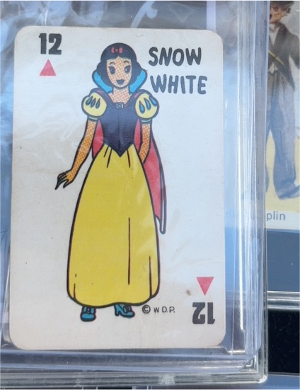 Vintage Snow White Playing Card #12 — front