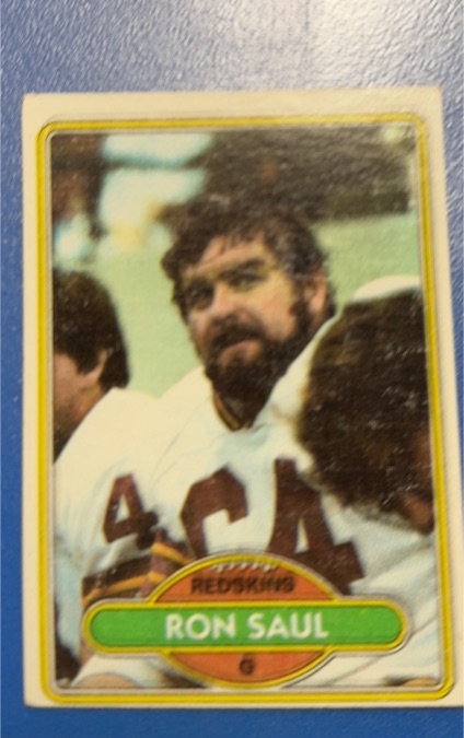 1980 Topps #351 Ron Saul Washington Redskins — front