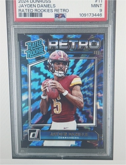 2024 Panini Donruss #11 Jayden Daniels Rated Rookie Retro — front