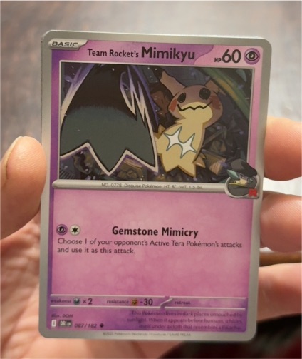 2025 Pokemon SV10: Destined Rivals #087 Team Rocket's Mimikyu — front
