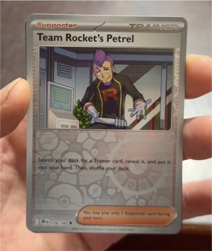 2023 Pokémon SV10: Destined Rivals #176 Team Rocket's Petrel — front