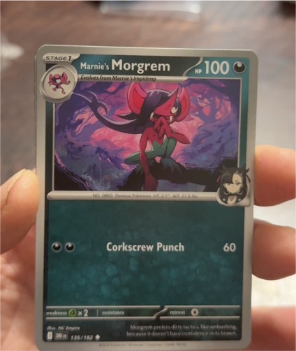2025 Pokémon SV10 #135 Marnie's Morgrem — front