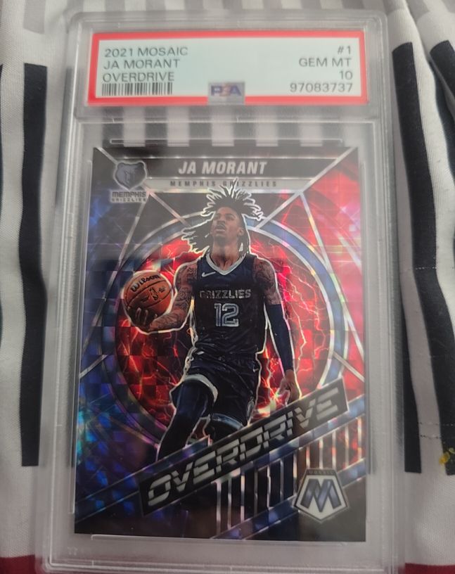 2021 Panini Mosaic #1 Ja Morant Overdrive — front