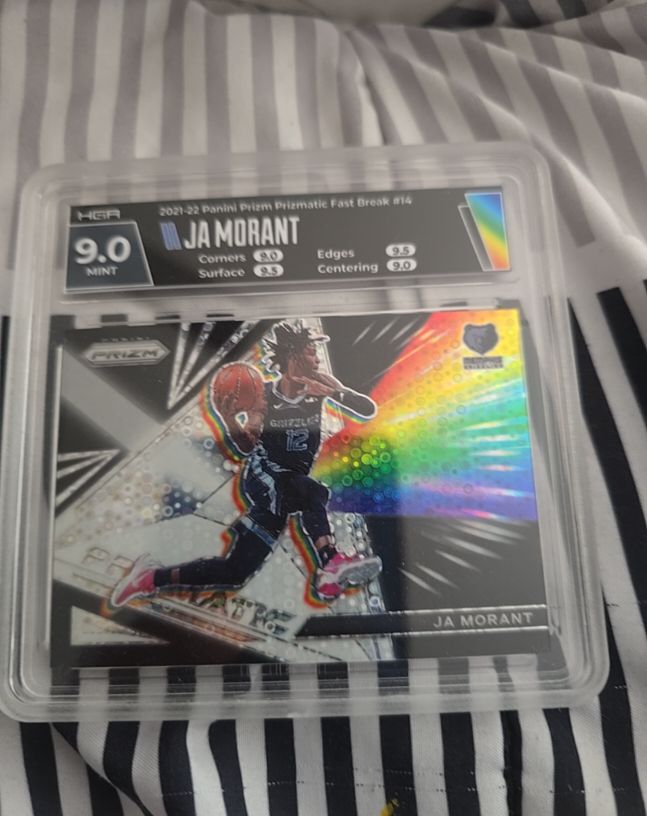 2021-22 Panini Prizm Prizmatic Fast Break #14 Ja Morant — front
