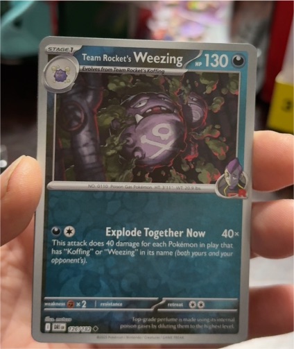 2023 Pokémon SV10: Destined Rivals #126 Team Rocket's Weezing — front