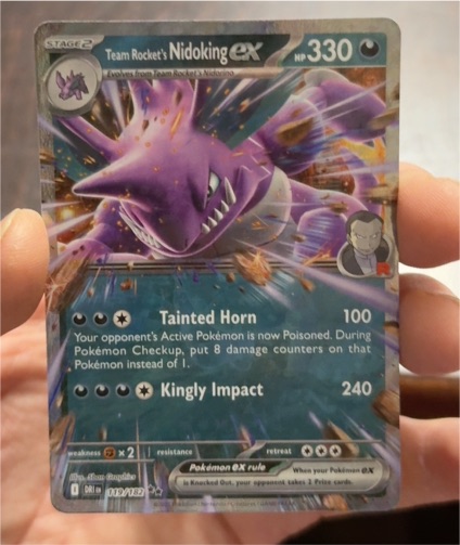 2023 Pokémon SV10: Destined Rivals #119 Team Rocket's Nidoking ex — front