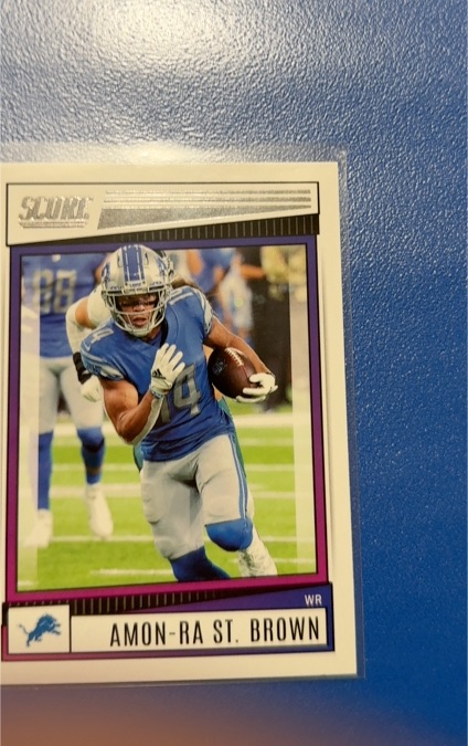2022 Panini Score #84 Amon-Ra St. Brown — front