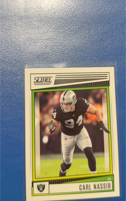 2022 Panini Score #129 Carl Nassib — front