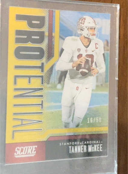 2023 Panini Score Protential #6 Tanner McKee — front
