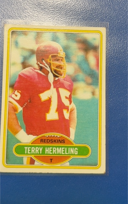 1980 Topps #166 Terry Hermeling Washington Redskins — front