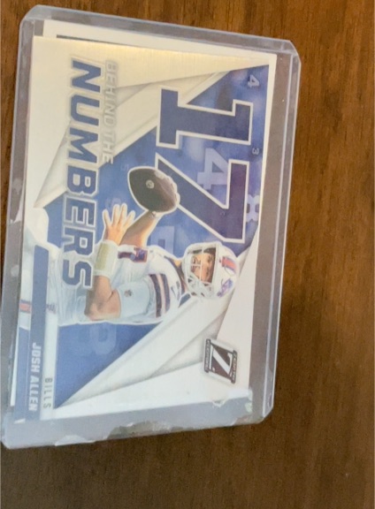 2022 Panini Zenith Behind the Numbers #BN-JA Josh Allen — front