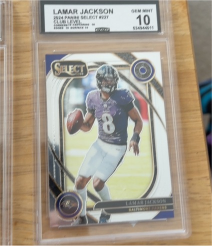 2024 Panini Select #227 Lamar Jackson Club Level — front