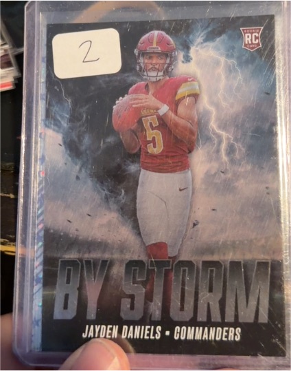 2024 Panini Absolute #BS-JDS Jayden Daniels By Storm — front