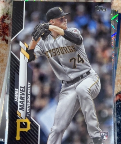 2020 Topps #476 James Marvel — front