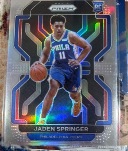 2021-22 Panini Prizm #317 Jaden Springer — front