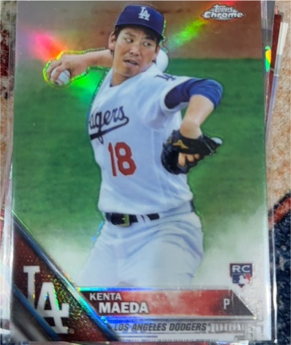 2016 Topps Chrome #92 Kenta Maeda — front