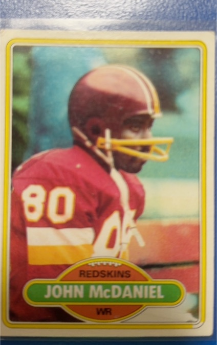 1980 Topps #254 John McDaniel Washington Redskins — front
