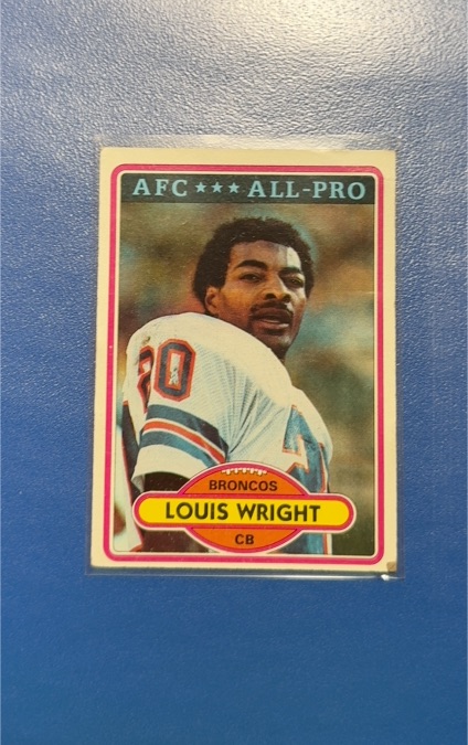 1980 Topps Football #90 Louis Wright — front