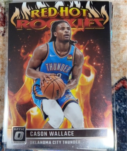 2023-24 Donruss Optic #7 Cason Wallace Red Hot Rookies — front
