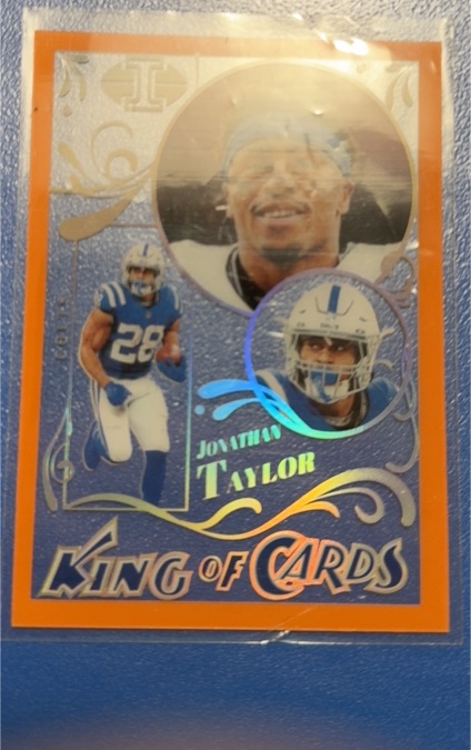 2022 Panini Illusions King of Cards #KC-8 Jonathan Taylor — front