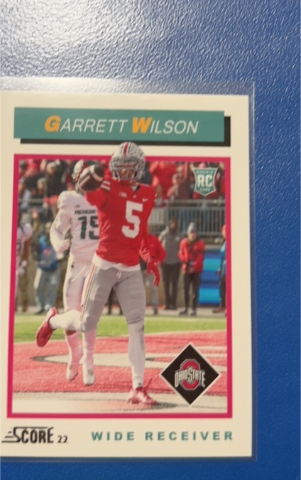 2022 Panini Score 1992 Throwback #TB8 Garrett Wilson — front