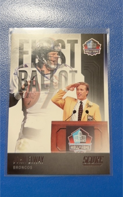 2022 Score First Ballot #FB-JE John Elway — front